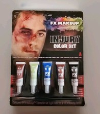 FX Makeup Injury Color Set Halloween Dress Up Cosplay 5 Colors Paint Brush