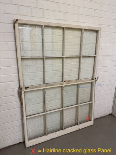 Pair Reclaimed Georgian 8 Panel Wooden Panel Sash Window 656 x 985 690 x 980mm - Picture 2 of 12