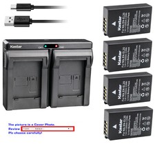 Kastar Battery Slim Dual Charger for Nikon EN-EL20 MH-27 and Nikon 1 J2 Camera