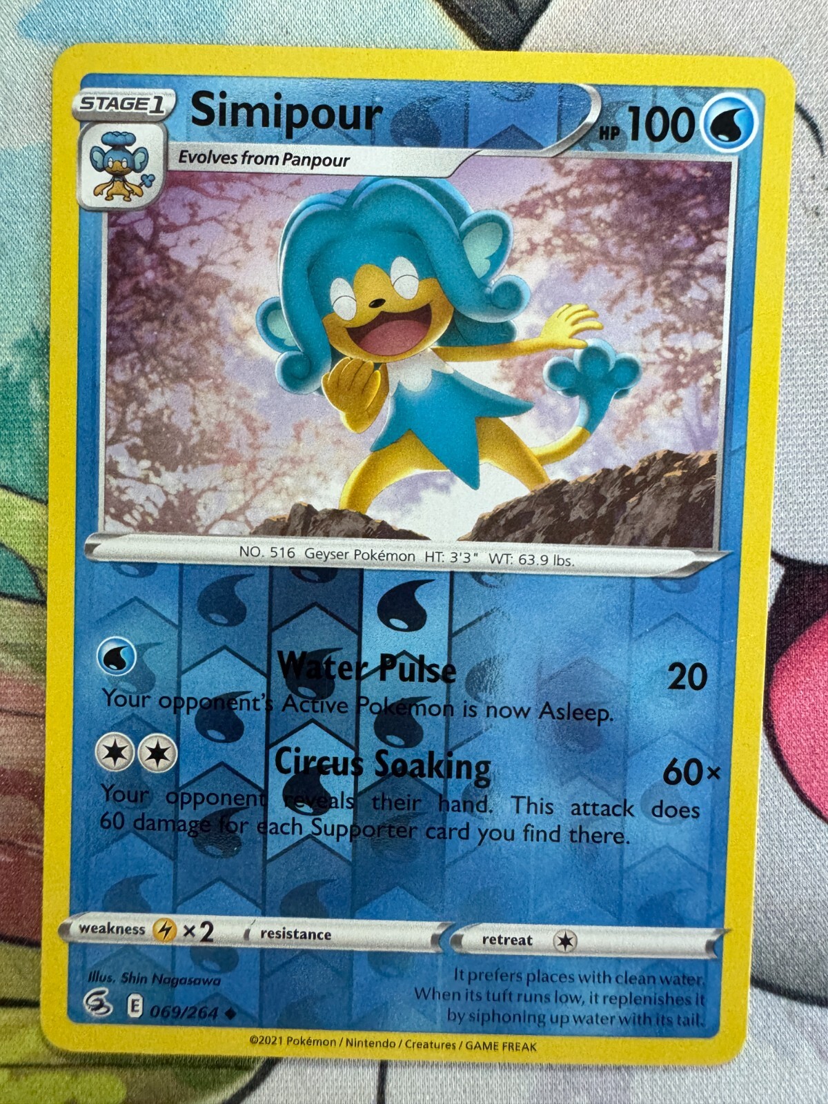 Simipour Reverse Holo Pokemon TCG BKQ876