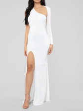 FASHION NOVA "Feels Like Lust" One Shoulder Dress Size Small NWT