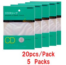 Nagaoka TS-561/3 Anti-Static Inner CD Sleeves 20 sheets 5 packs Total 100 Sheets