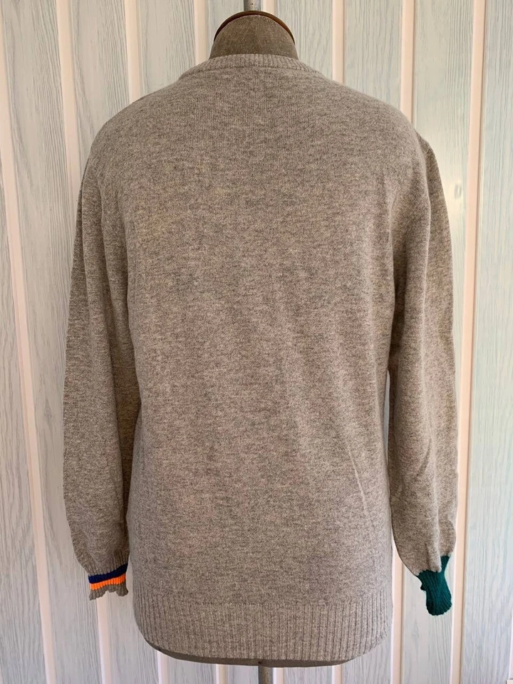 Suéter Diesel Para Mujer Multicolor Lana Alpaca Dinosaurio Mohair Manga Larga Talla S Foto 3 de 4