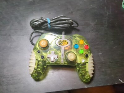 Mad Catz Wired Controller For Xbox Original - Translucent Green - Untested