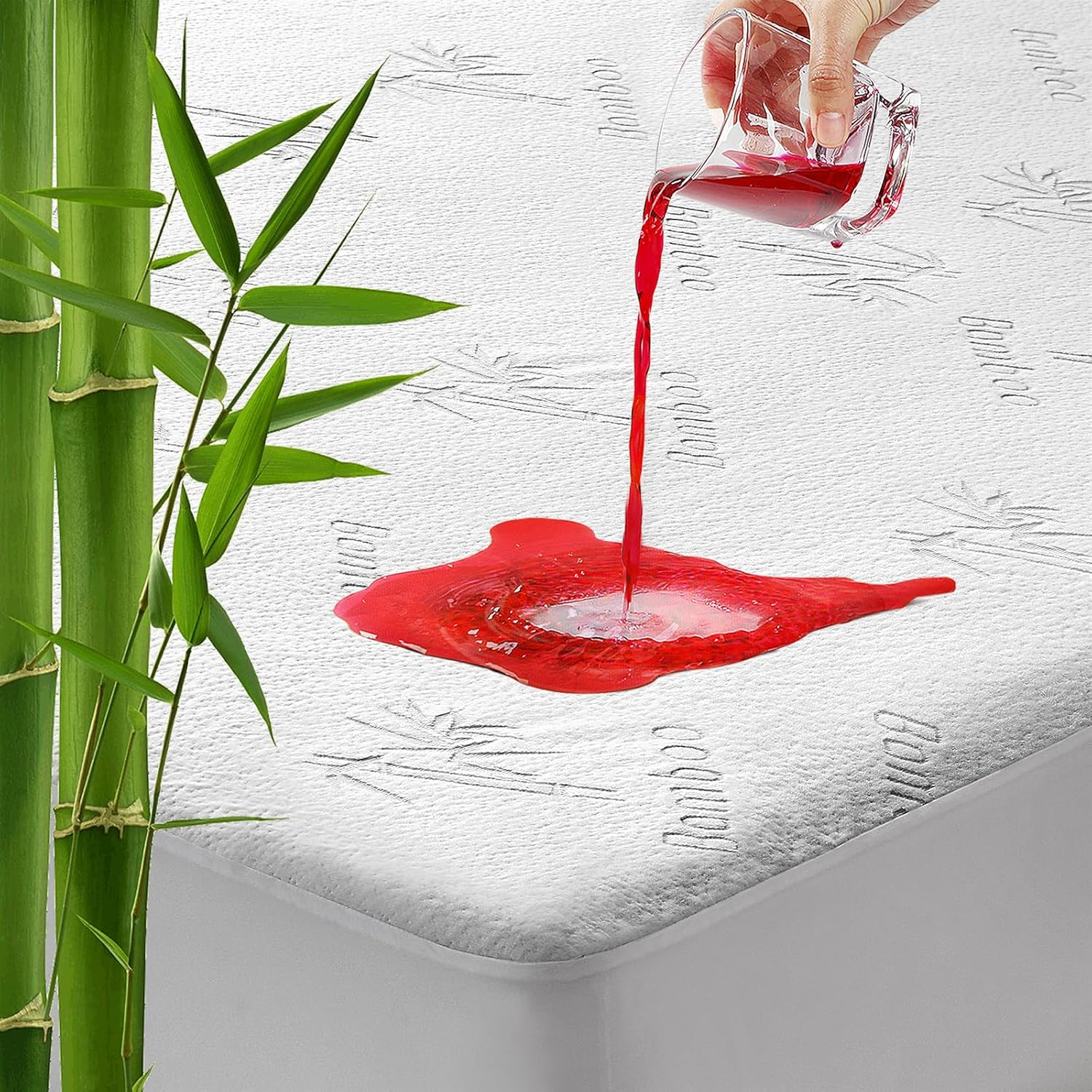 Mattress Protector King, Cooling Bed Mattress Cover Waterproof, 76