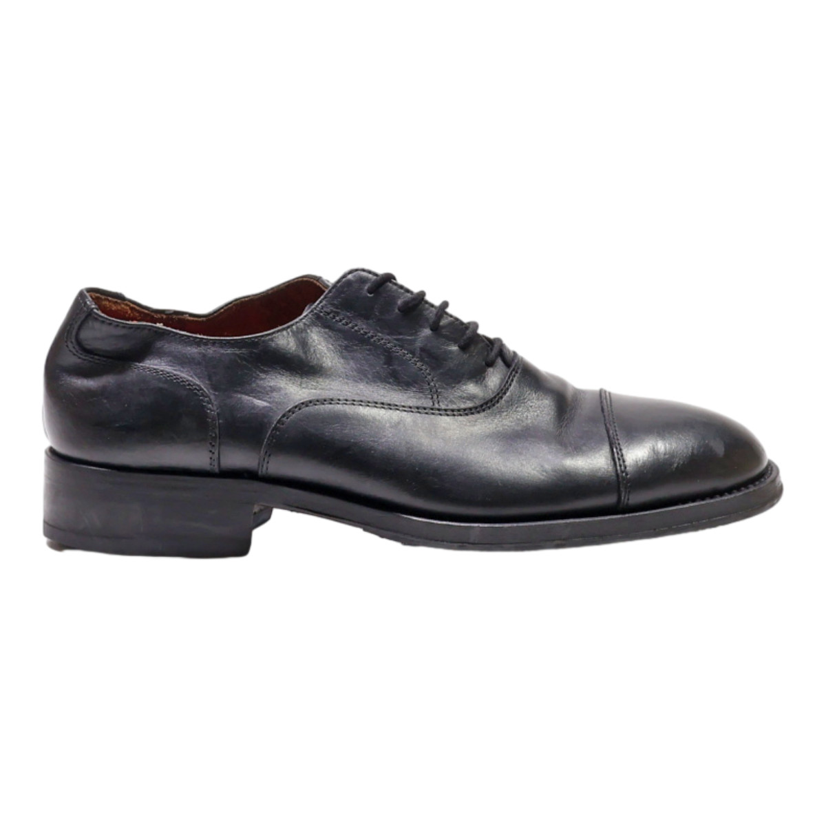 VELASCA Oxford Shoes Black Leather Mens UK UK