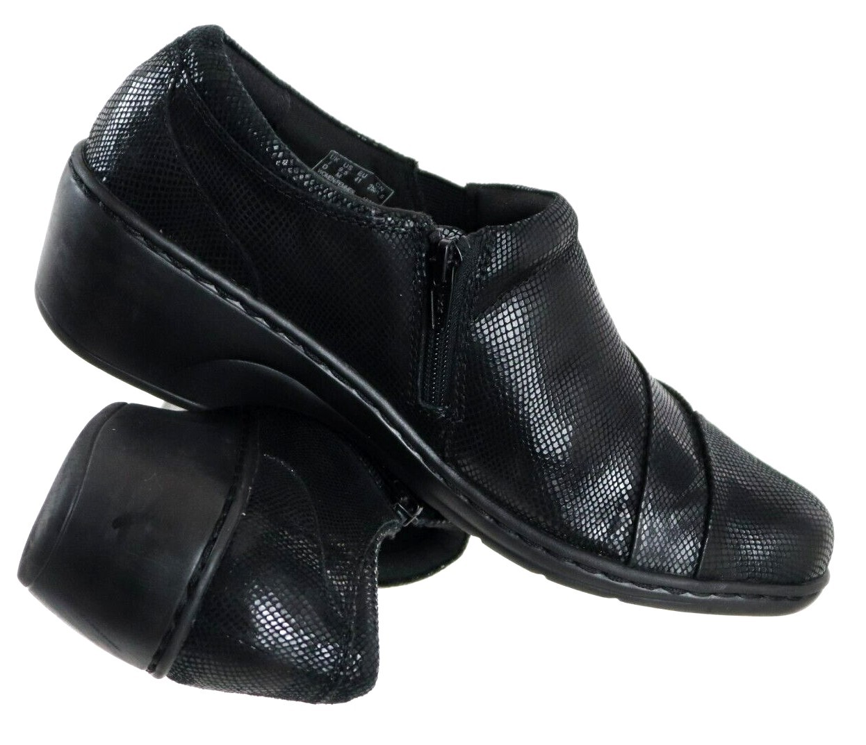 Clarks Collection Women's Comfort Wedge Shoes Size 9.5 Black eBay