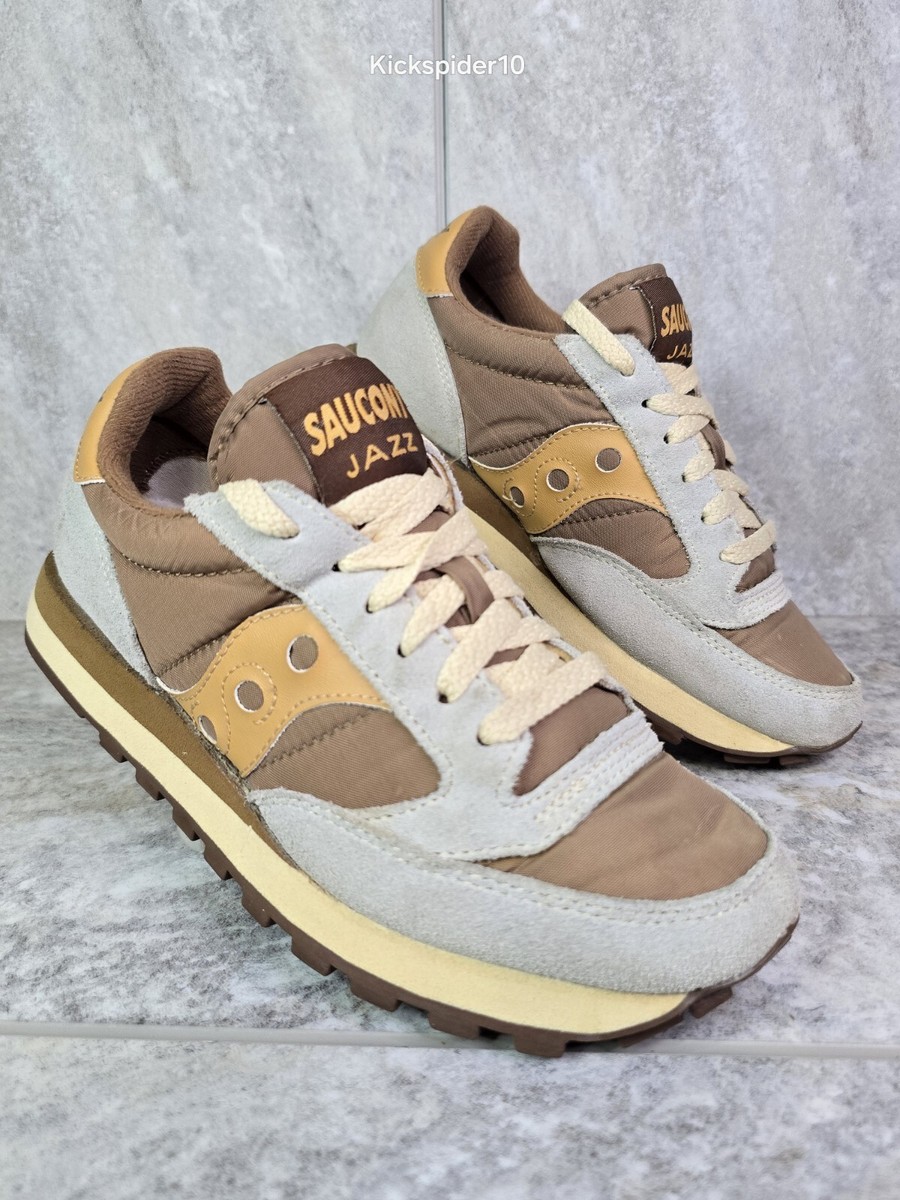 Saucony Jazz Original Retro Women Running Shoes Size Rare 80's Suede  Brown