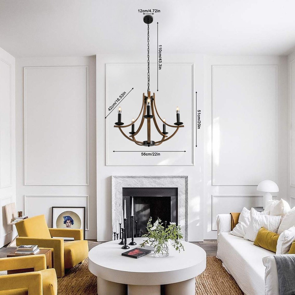 Modern Fixture 5Light Chandelier Hanging Light Fixtures For Kitchen