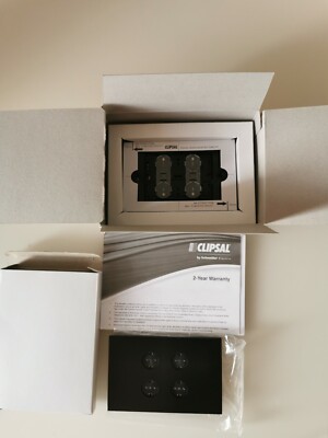 Clipsal C-Bus R5044NL C-Bus Saturn Zen All Switch, 4 Tasten SCHWARZE FARBE
