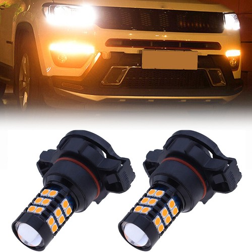 2Pcs Amber 30SMD LED DRL Daytime Running Lights Bulbs For 2017-2019 Jeep Compass - Picture 2 of 7