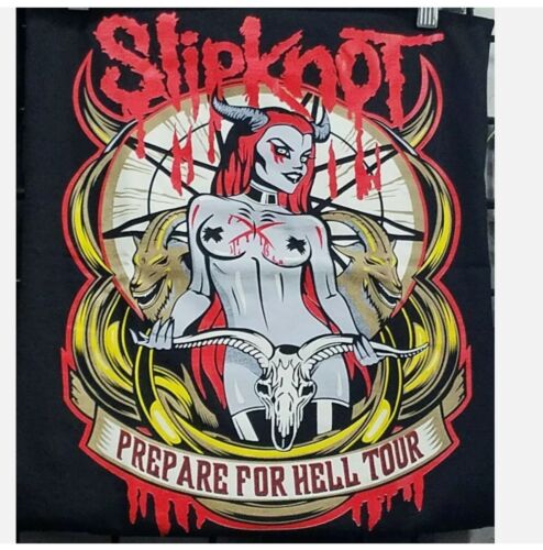 Vintage Slipknot Prepare For Hell Tour Black Men All SIZe T-shirt