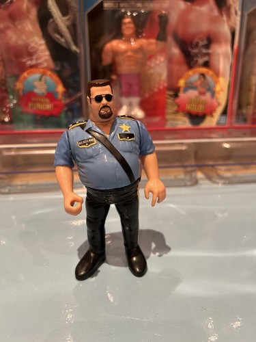 WWF WWE Big Boss Man Wrestling Figure Series 1 HAS...