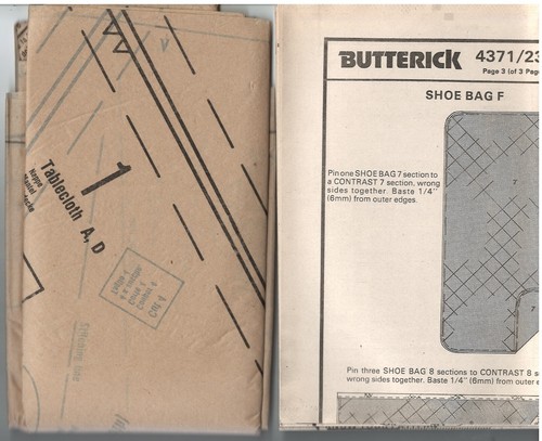 1986 Butterick 4371 Craft Tablecloths & Accessories Nettle Creek sewing pattern - Picture 3 of 3