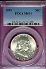 1955 - PCGS MS64  FRANKLIN HALF DOLLAR!!  #B43670