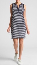 Gap Women's Sleeveless Tank Dress Size XS- Navy Stripes- NWT