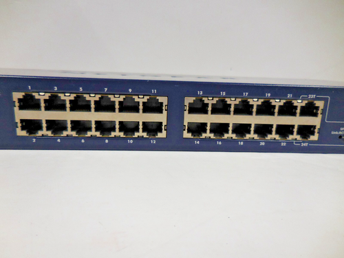 NETGEAR GS724T Prosafe 24 Port 10/100/1000 Mbps Smart Switch, w/Rack Mount Ears - Picture 2 of 9