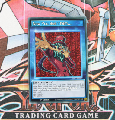 YuGiOh Skill Card Now You See Them  SBC1-ENS07 1st Edition Common