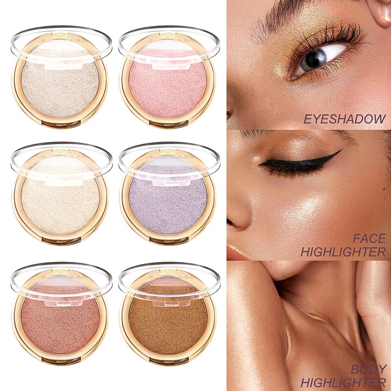 Face Contour Bronzer Shimmer Highlighter Palette 3D Face Brighten Shadow Powde @ - Image 2 of 4