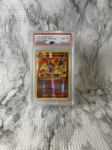 Charizard Reverse Holo PSA 8 XY Evolutions 2016 Pokemon