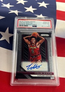 2018-19 Panini Prizm Rookie Signatures Collin Sexton RC AUTO PSA 10 GEM MT