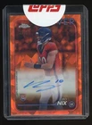 2024 Topps Chrome Sapphire Orange Bo Nix Broncos RC Rookie AUTO 23/25