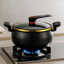 Large 8L Capacity Stew Pot Stock Pot Stew Pot with Lock Iid for Braising Soups