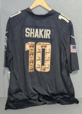 #ad NWT Khalil Shakir Buffalo Bills #10 Salute To Service 2XL Black Jersey Nike Camo $99.00