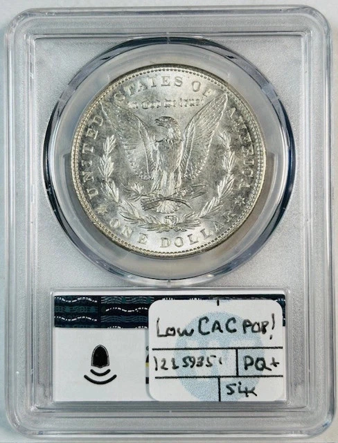 1902 年 P 版摩根银币 PCGS MS-65 CAC 低 CAC Pop! PQ+ Sight 白色 — 第 2/4 张图片