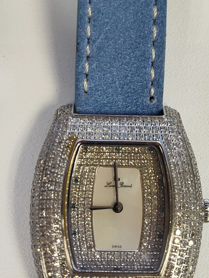Lucien Piccard Aristocrat Diamond Watch Approx 5 Carats, Ultra Rare!!!!! - Image 4 of 4