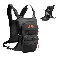 Fishing Chest Pack for Men, Lightweight Fishing Backpack, Fly Boxes Black