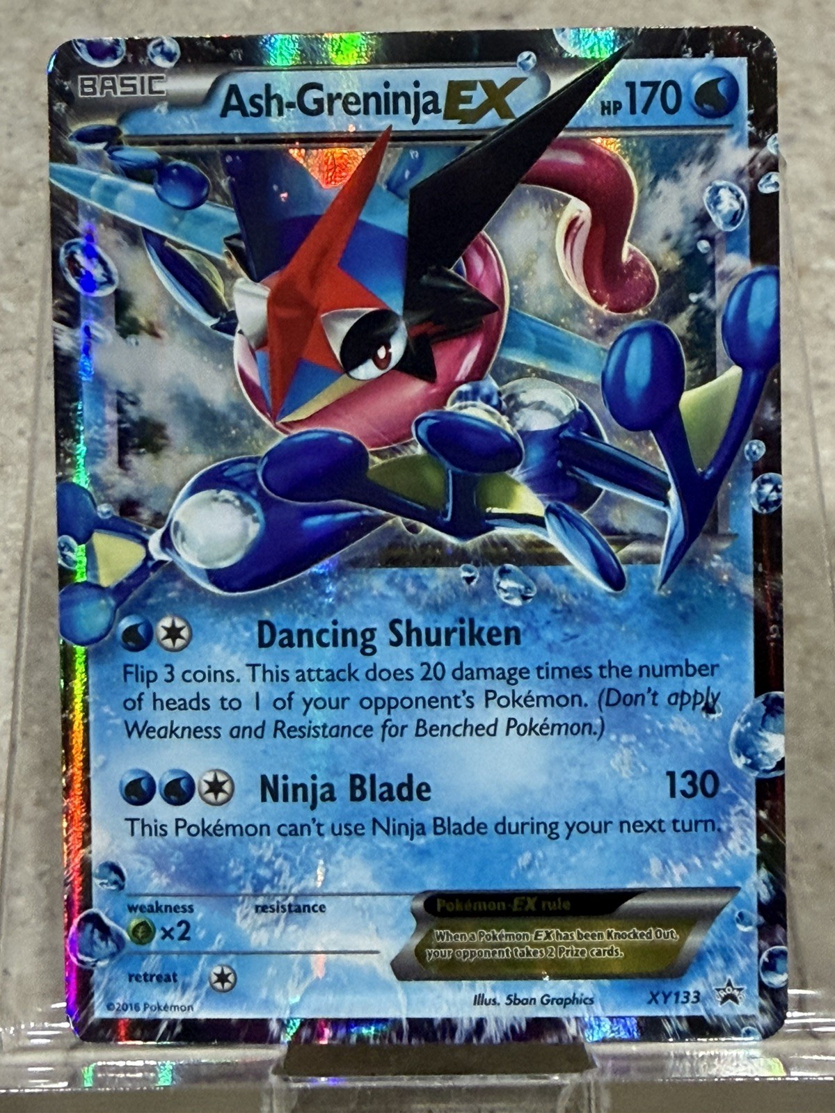 Ash-Greninja EX XY133 Holo Black Star Promo XY Promo Pokemon