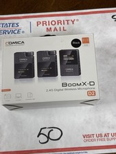Comica BoomX-D D2 2.4G Digital 1-Trigger-2 Wireless Lavalier Microphone
