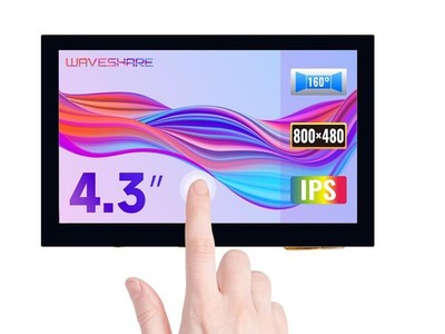 Waveshare 4 3 Zoll LCD Touchscreen Raspberry Pi 5 4B 3B 2