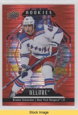 2022-23 Upper Deck Allure Rookies Red Rainbow Braden Schneider #143 READ 0zn7