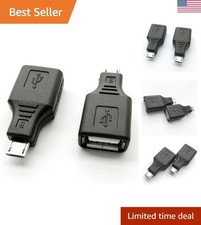 USB 2.0 Micro USB Male to USB Female OTG Adapter 2 Pack
