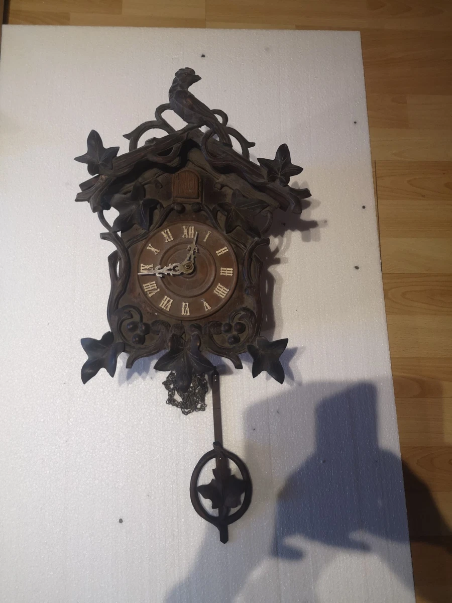 ANCIEN MOUVEMENT MÉCANISME De Pendule Horloge Avec Son Balancier Et Sa