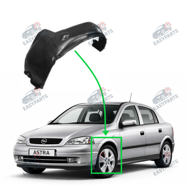 Radlauf StoßStange Locaro Vorne Links FüR Opel Astra G 1998 - 2004-image
