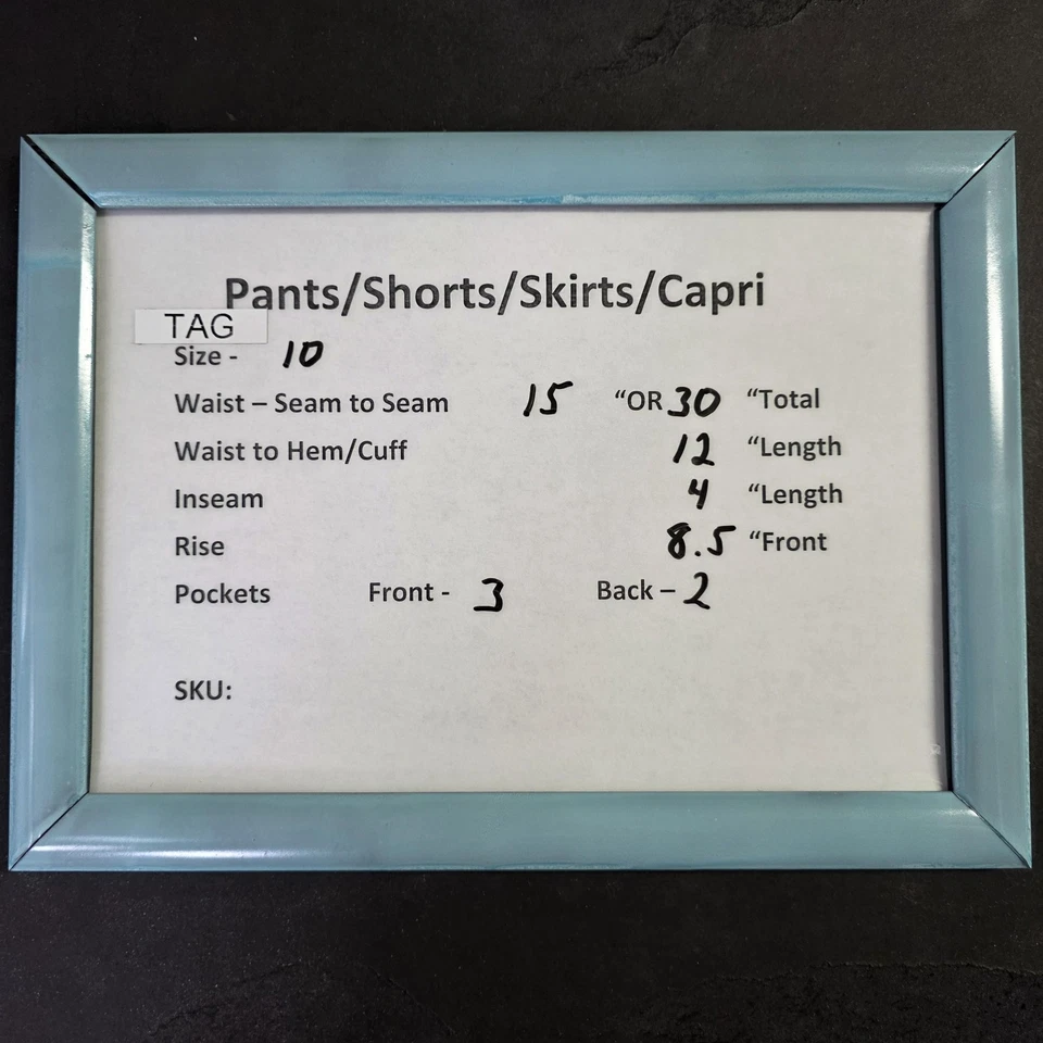 Tommy Bahama Pantalones Cortos Mujer 10 Blancos Ojales Algodón Bordado Bolsillos de Verano Foto 2 de 4