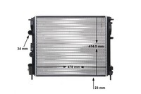 Mahle MotorküHler WasserküHler CR 35 000S FüR Logan Renault Dacia Kangoo KC0 1 2