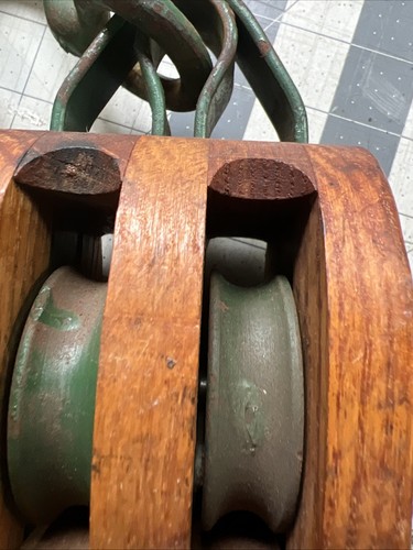 Gancho de polea y aparejos Upson Walton vintage U•W 4-PB - Impresionante - Imagen 8 de 20