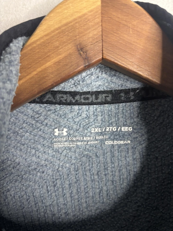 Under Armour Pullover Jacket Mens 2XL ColdGear Half Zip Athletic Fleece - Image 4 of 4