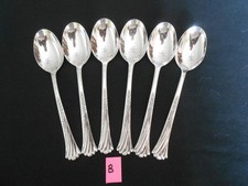 6 ONEIDA Distinction SPRING GLEN Deluxe Stainless Soup Spoons 6 7/8 "  LOT B