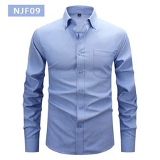 Mens Dress Oxford Shirts Formal Business Long Sleeves Cotton Casual Shirts Tops