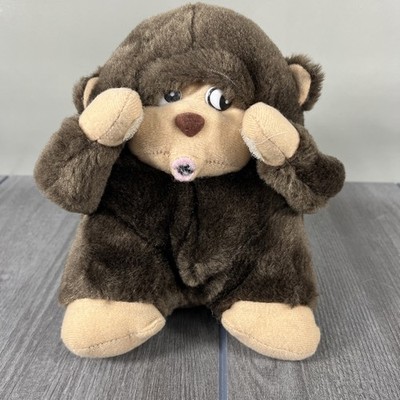 Vintage Valentine Monkey Plush Gorilla Ape Whistle Cat Call Tested Works