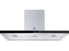 Cappa a T acciaio inox vetro nero 90 cm classe A TOUCH 3 velocità MASTER KITCHEN