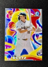Nick Kurtz ROOKIE Card 2025 Bowman Chrome Melt Mashers Refractor MM-25 Athletics