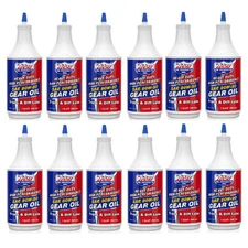 Lucas Oil Set of 12 Trans & Diff Lube Heavy Duty 80W-90 Gear Oil 1 Quart Bottles