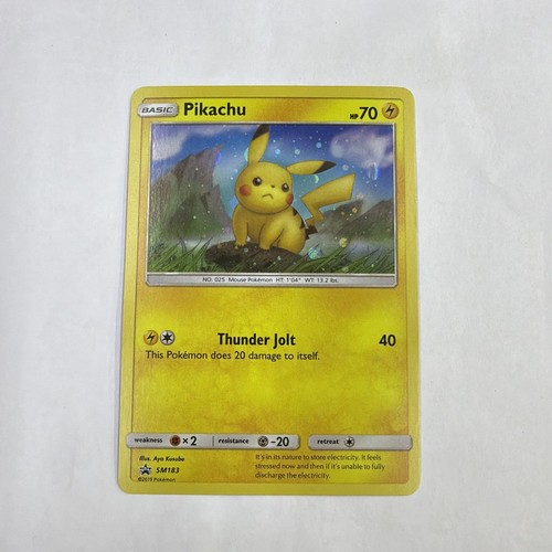 Pokemon Pikachu SM183 Sun Moon Black Star Promo Holo 2019 TCG