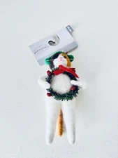 Target Wondershop Christmas 2022 Fabric Felted Wool Calico Cat Ornament